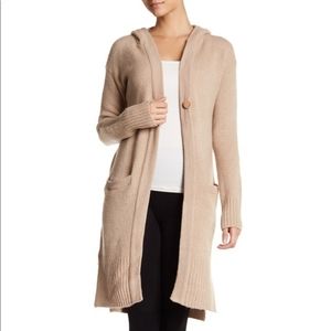 UGG one button tan Judith cardigan XL